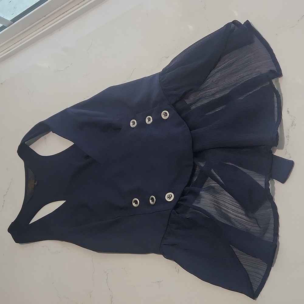 Alice In Wonderland Ruffled Top